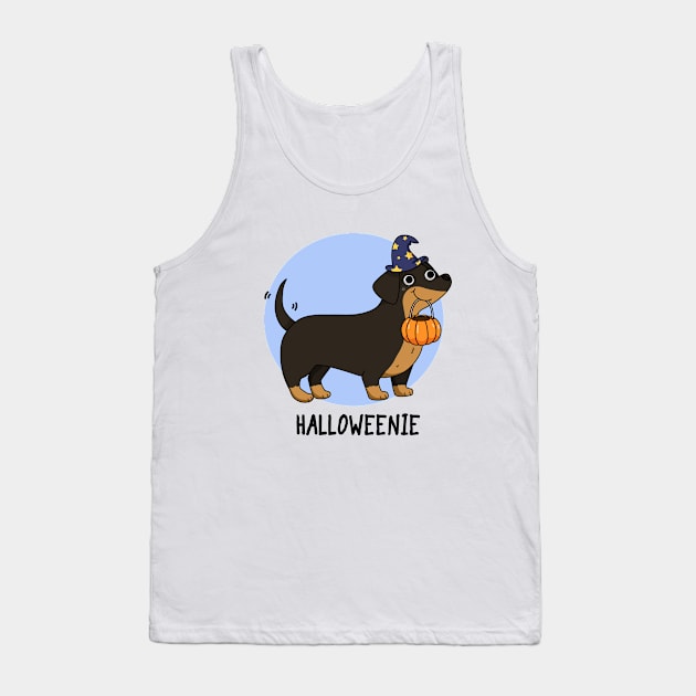 Halloweenie Cute Halloween Dachshund Dog puns are life Tank Top by punnybone